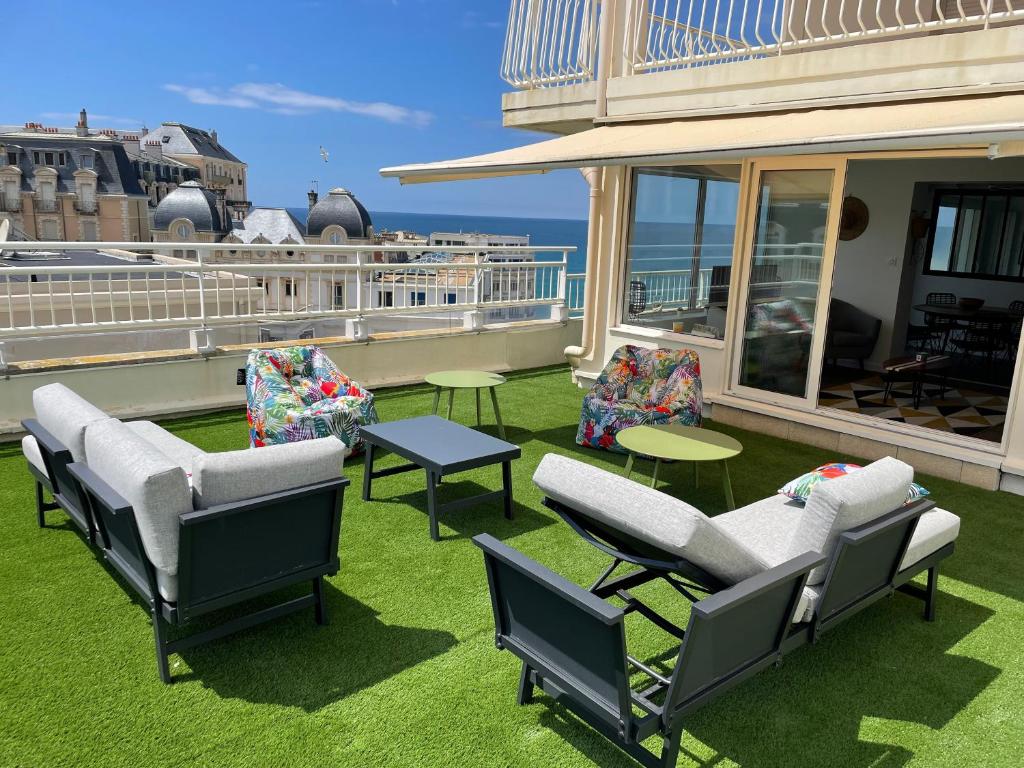 T3 Bis - 4 Etoiles Rooftop et Vue Mer - Bellevue Biarritz